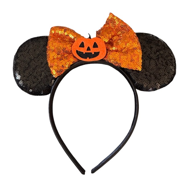 Mickey Halloween Pumpkin Headband for Kids - Picture 1 of 1